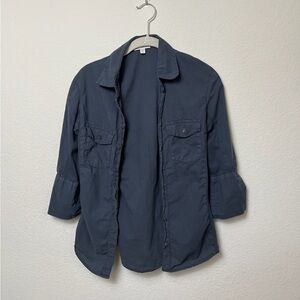 James Perse Navy Button Down